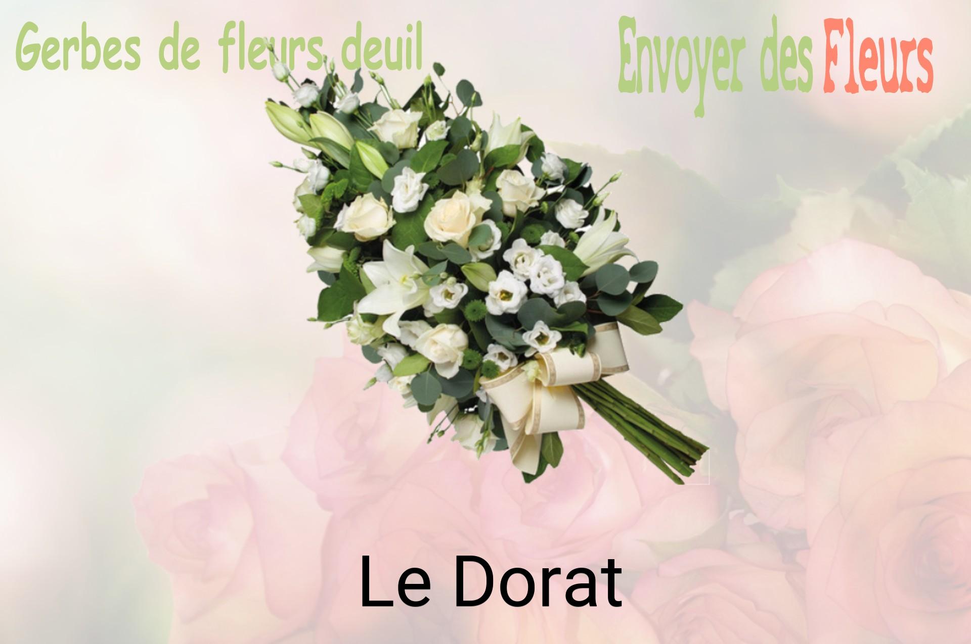 Gerbe de fleurs de deuil livrée à Le Dorat